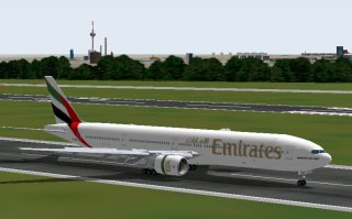 Boeing 777 Emirates von Project Opensky